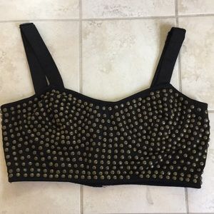 Urban Outfitters Studded Crop Top